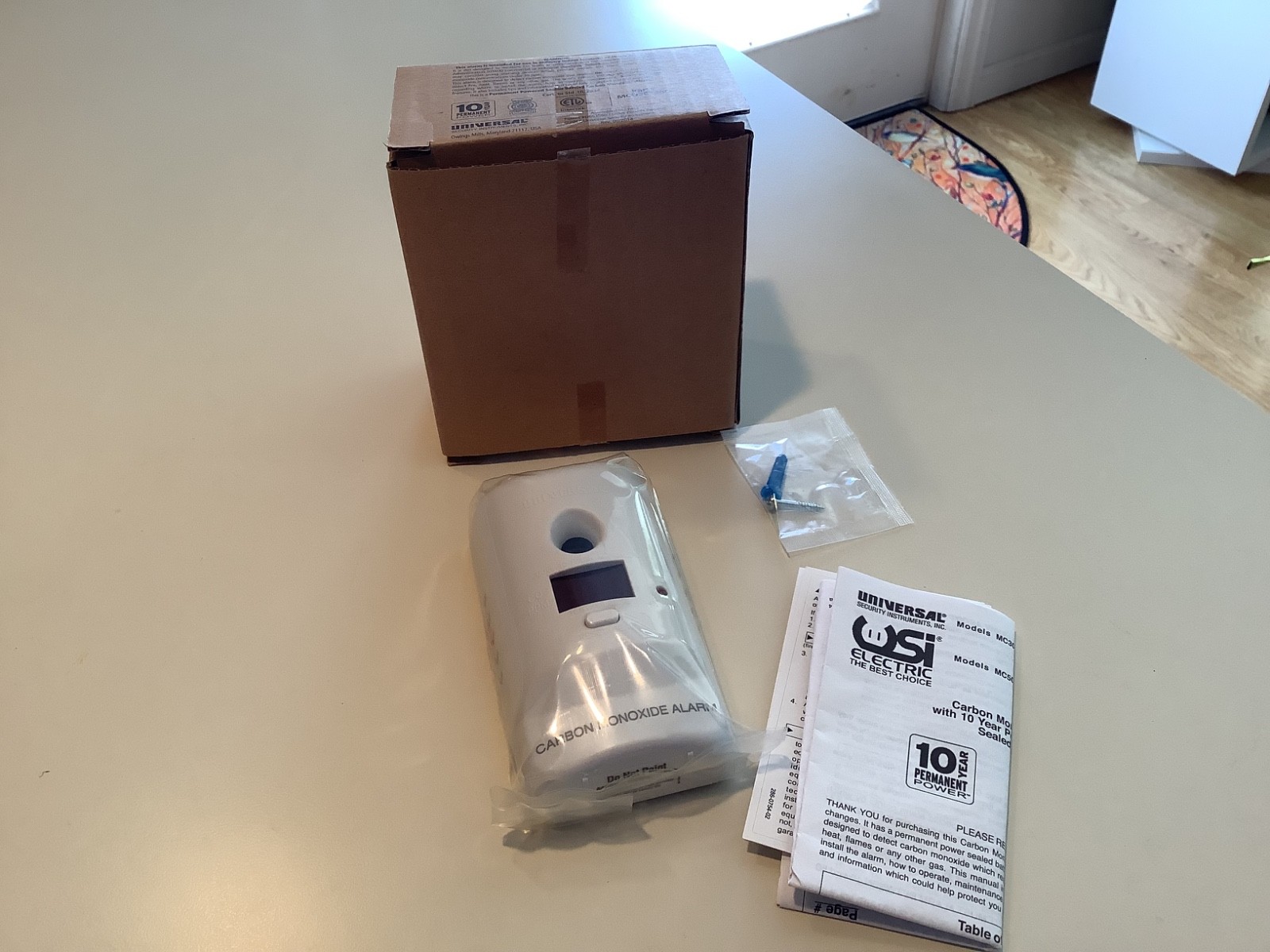 USI Carbon Monoxide 10 year Sealed Battery Smart Alarm Tamper Proof
