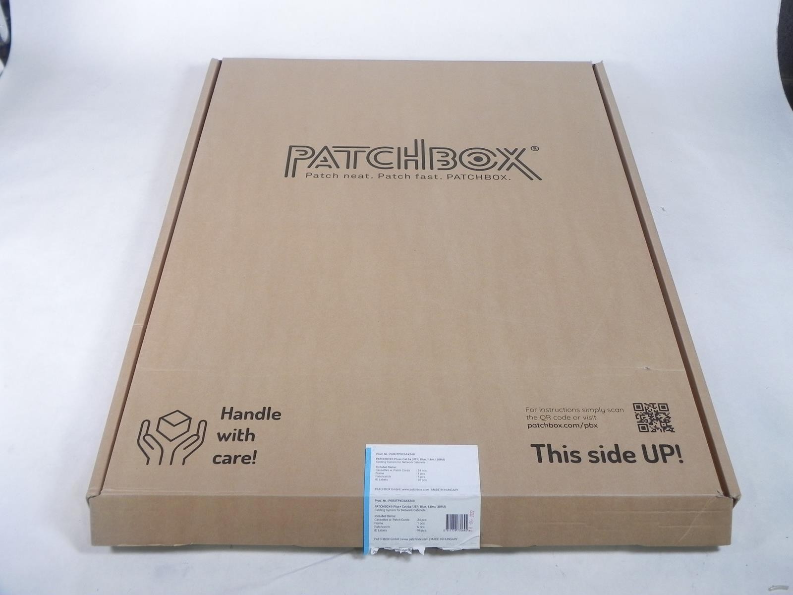 Patchbox P60UTPXC6AX24B Retractable Cat6a UTP Retractable Patch Panel System