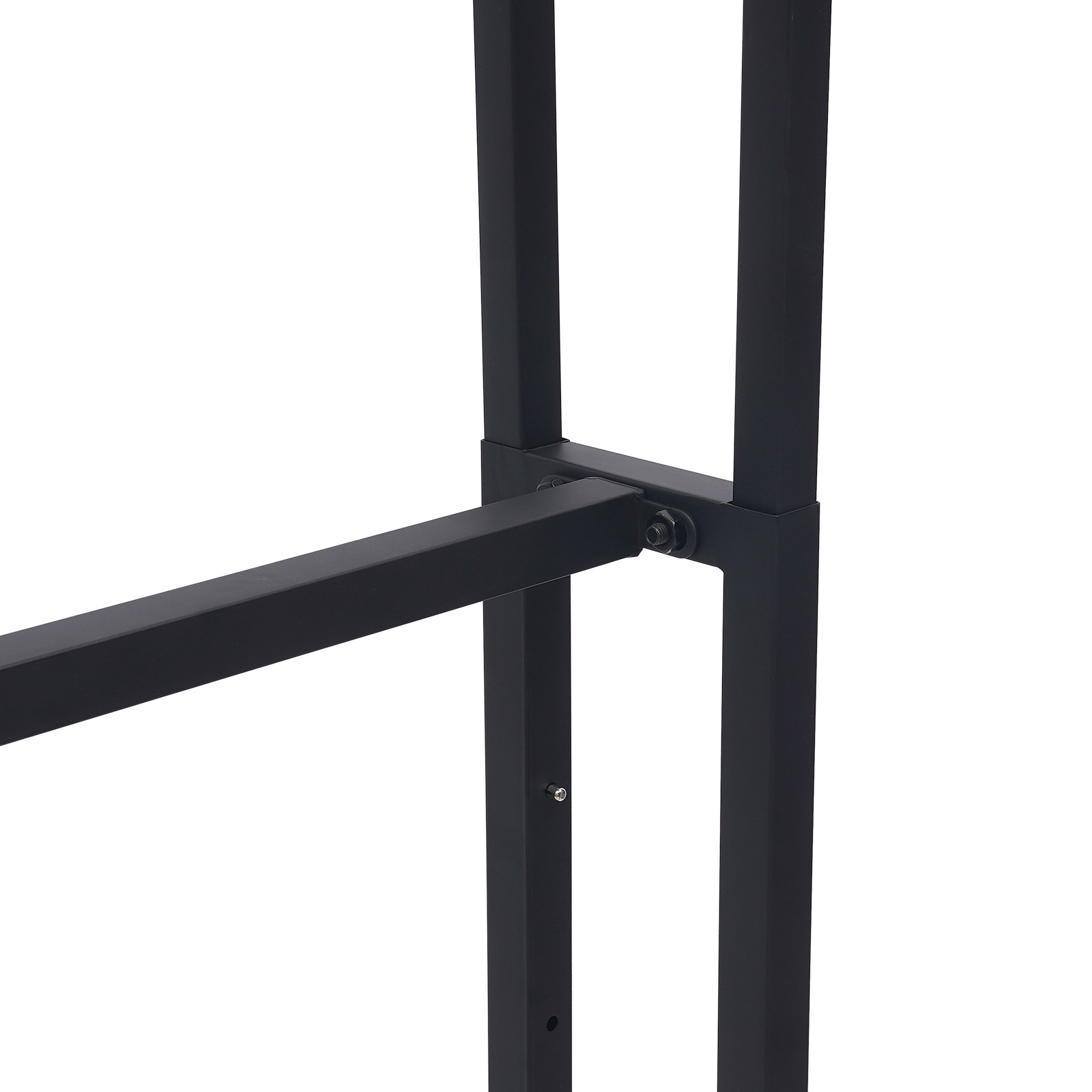 160x58x50cm 4-head Clothes Rack, Garment Rack, Freestanding Clothes Rack Black