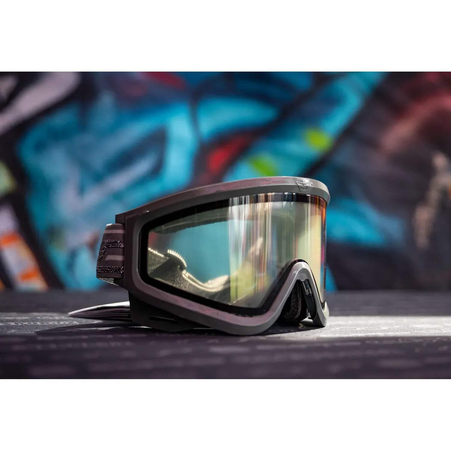 JT QLS Complete Goggle Frame - Dark Grey w/Clear Lens