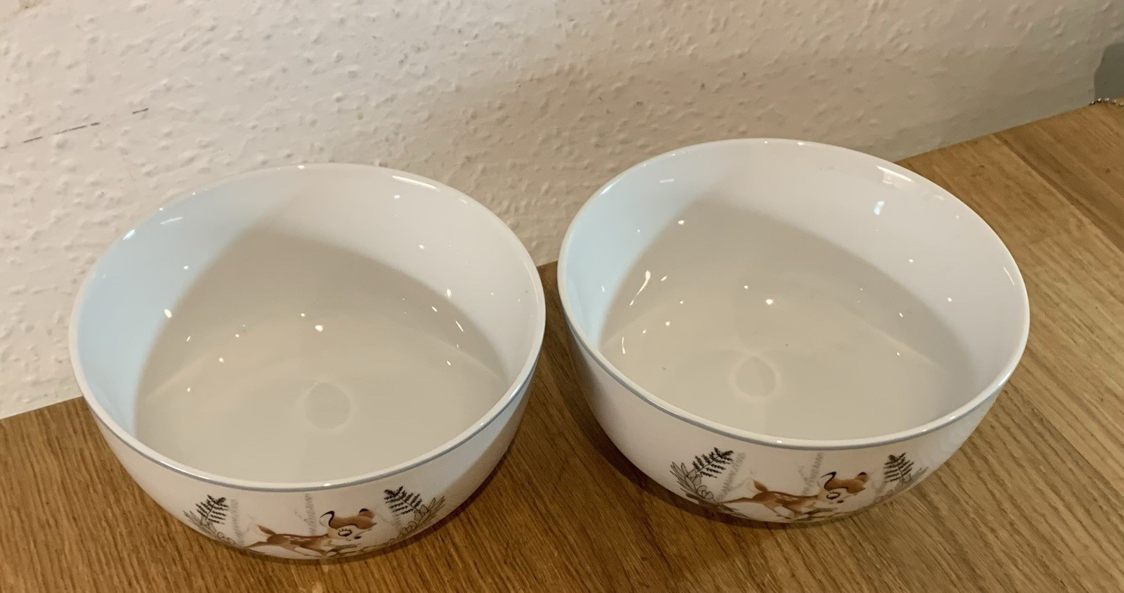 Disney 14 cm Cereal Bowl - Bambi & Thumper . VGC Set of 2