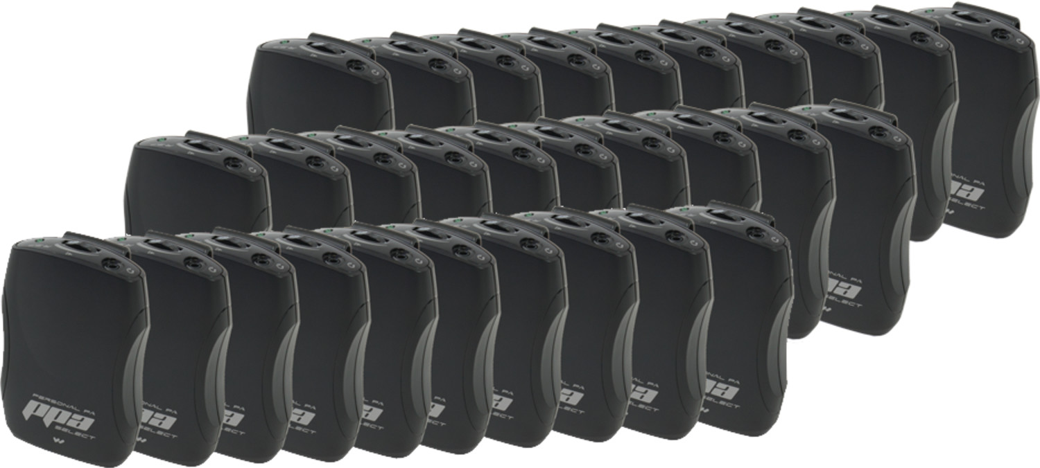 30pcs Williams Sound PPA R37N Personal PPA Select FM Receiver, CLP 015 Belt Clip