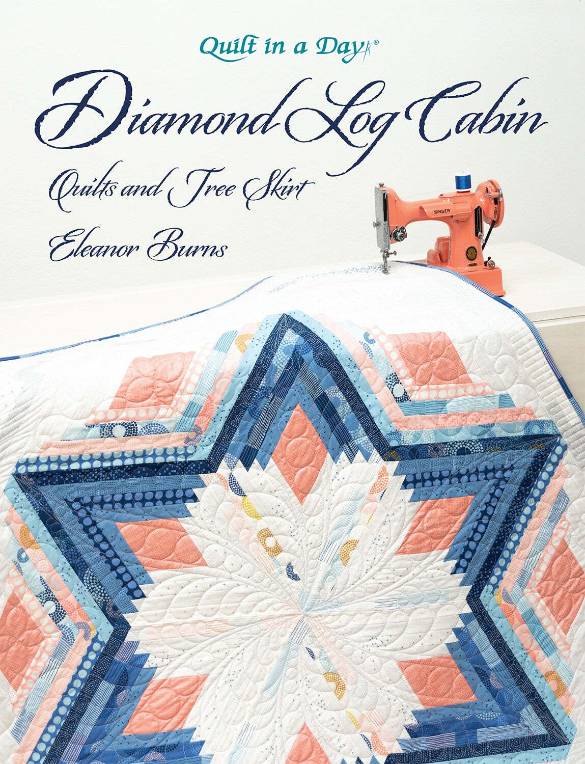 Diamond Log Cabin Quilts and Tree Skirt Pattern Book by Eleanor Burns for Quilt