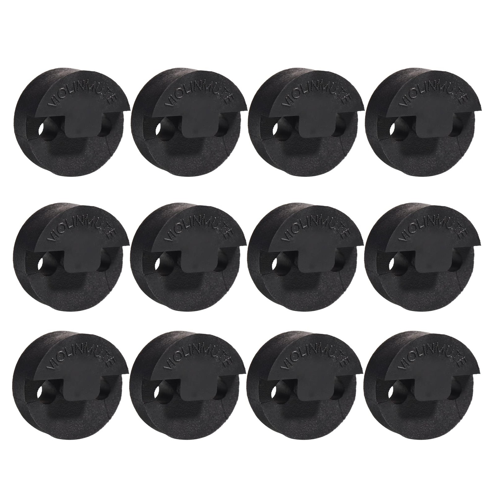 12 Pack Violin Mute Small Viola Mute, Practice Mute Silencer, Round Tourte St...
