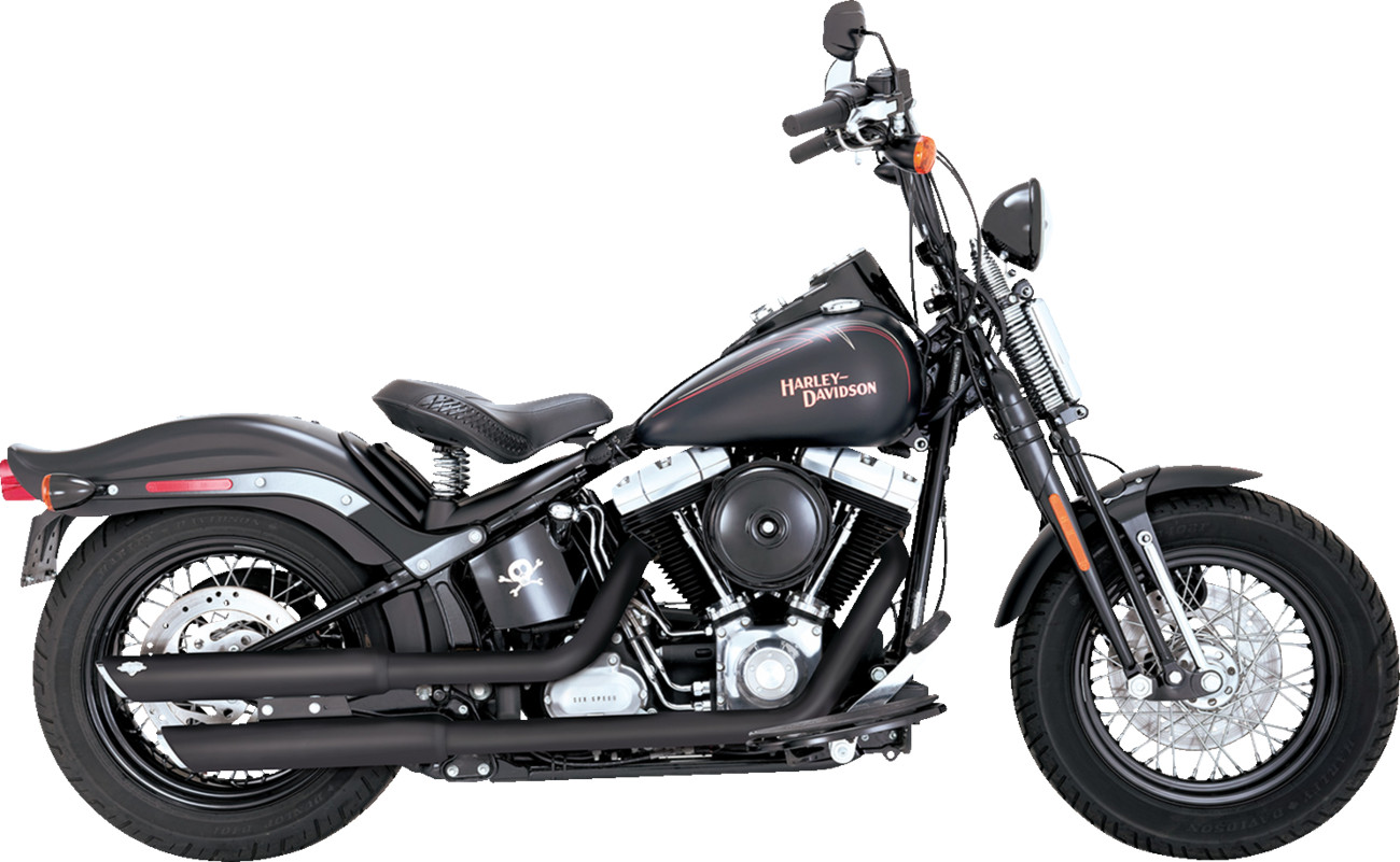 VANCE & HINES 3" Twin Slash Slip-On Mufflers - Black 46842