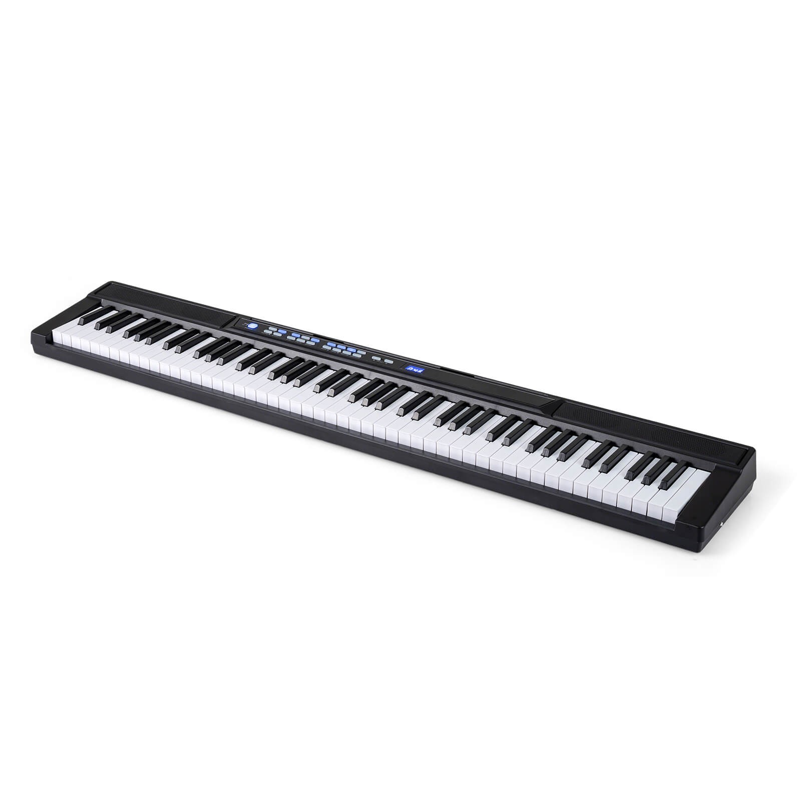 88-Key Electric Piano Keyboard w/Adjustable Stand Stool, Light-up Keys & Buttons