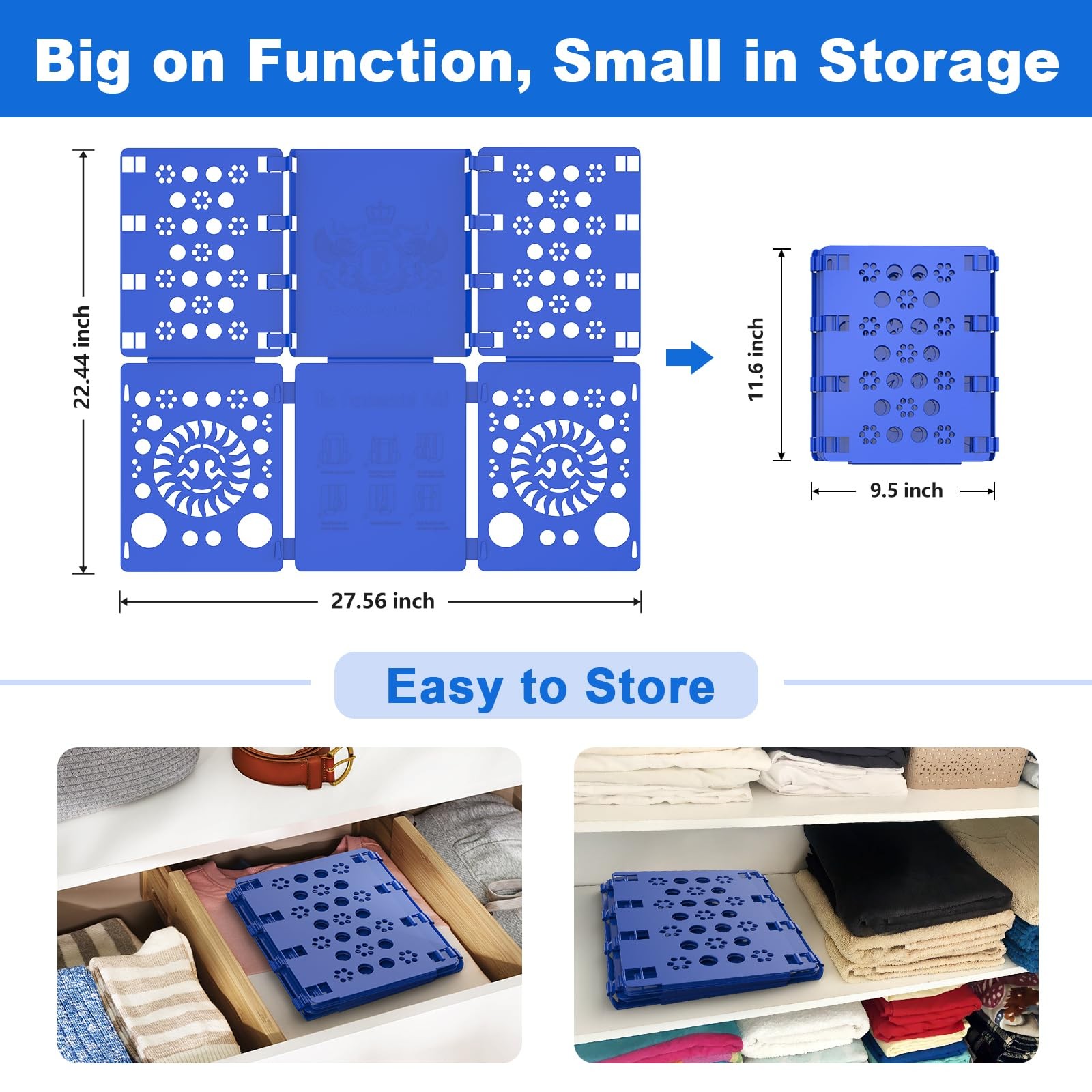 Shirt Folder Board Tshirt Clothes Folder Folding Board Durable Laundry Sorter...