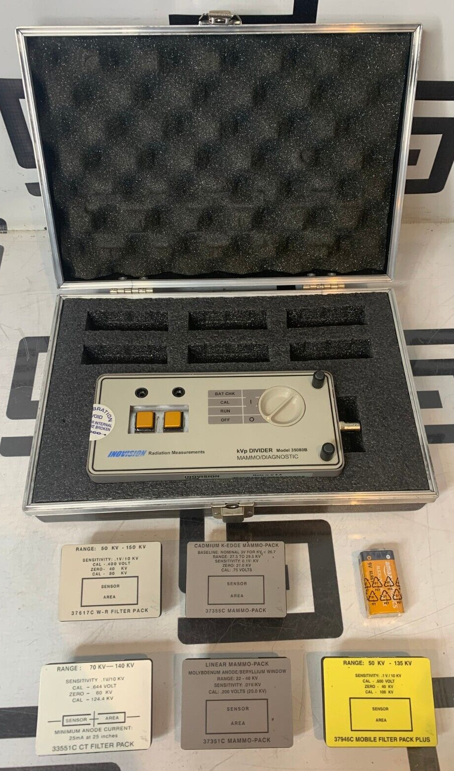 Keithley Inovision 35080B kVp Divider Xray Meter & Case & NEW BATTERY WARRANTY