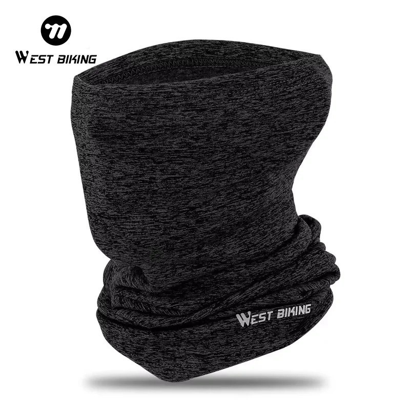 WEST BIKING Winter Fleece Cycling Scarf Windproof Bike Face Cover Bandana