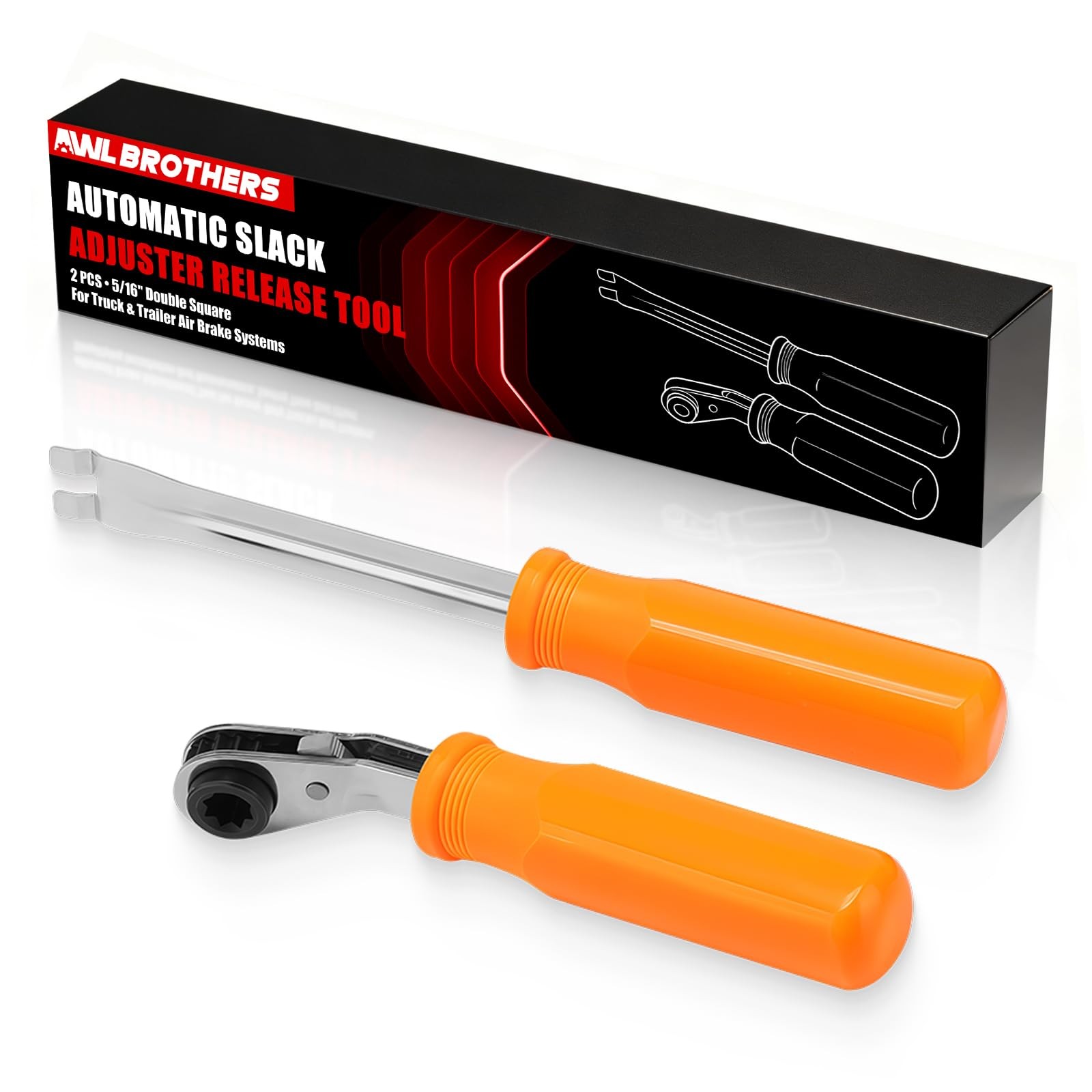 AWL Brothers 2PCS Automatic Slack Adjuster Release Tool Set, 5/16'' Orange