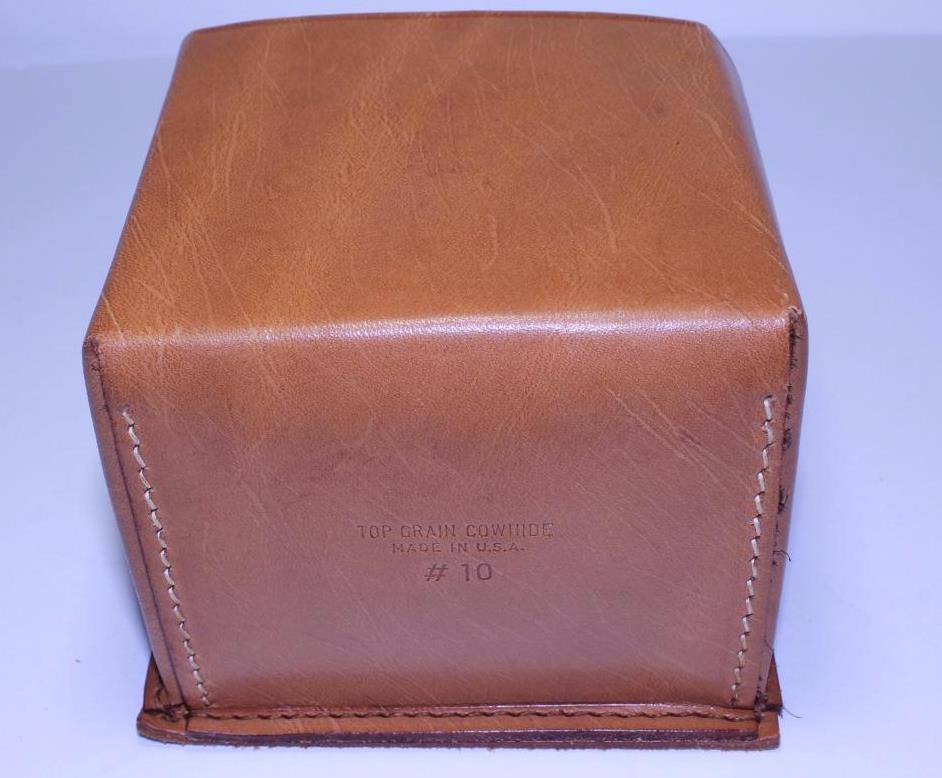 Storage Camera Case #10 USA Top Grain Cowhide belt clip on