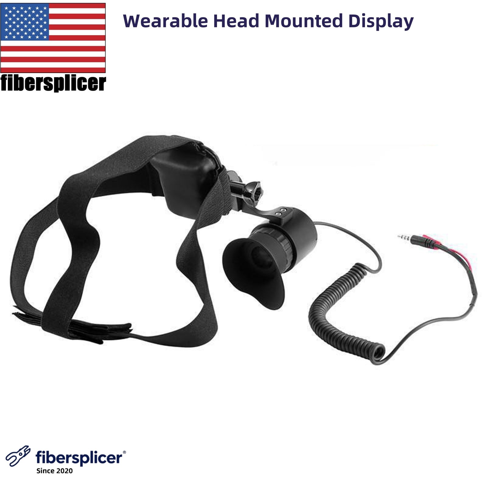V760A-5 Wearable Head Mounted Display 1024x768 HD Display with 38mm Eyepiece