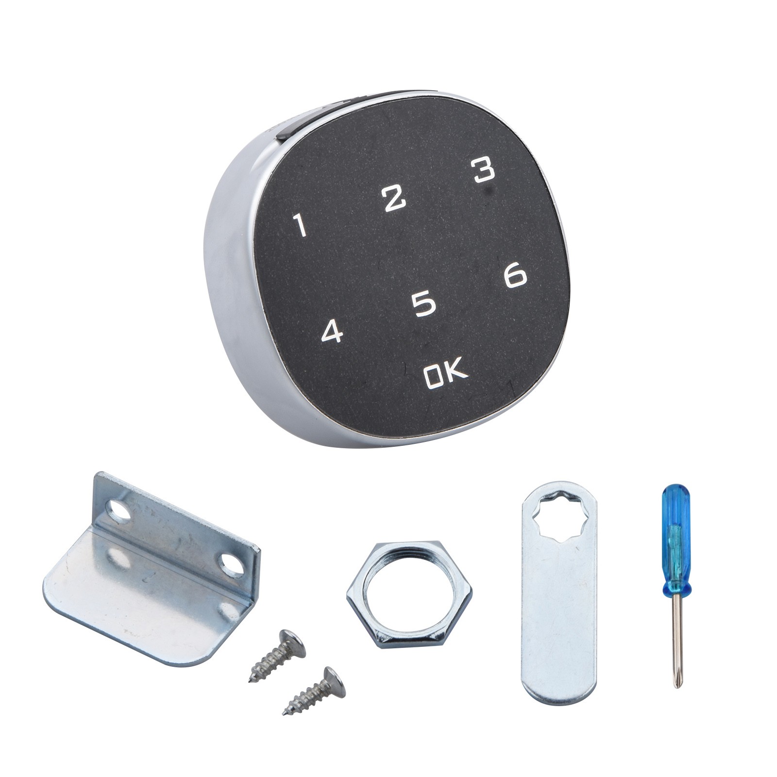 Zinc Alloy Touch Screen Electronic Password Lock Security Lock Cabinet Digital H