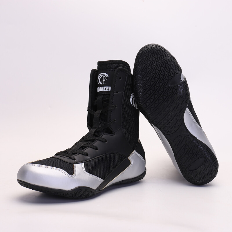Men Wrestling Boots High Top Boxing Shoes Fighting Weight Lifting Sport Sneakers