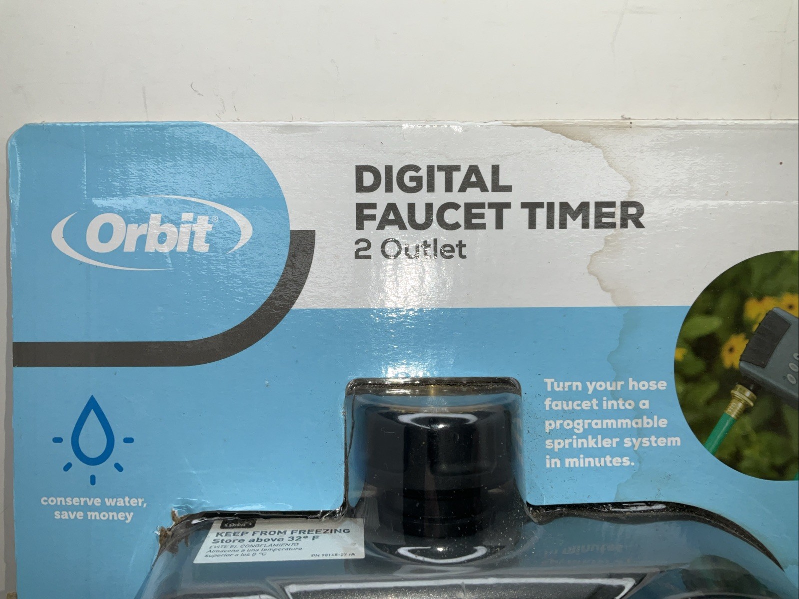 ORBIT 2-OUTLET HOSE FAUCET TIMER MODEL 24713 New