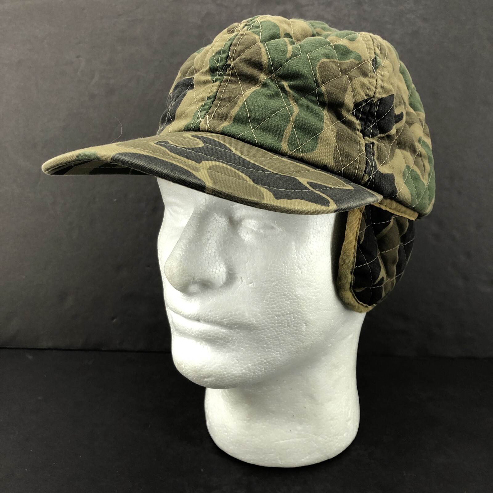 VTG Insulated Camo Ear Flap Hunting Hat Mens 3M Thinsulate YoungAn Cap