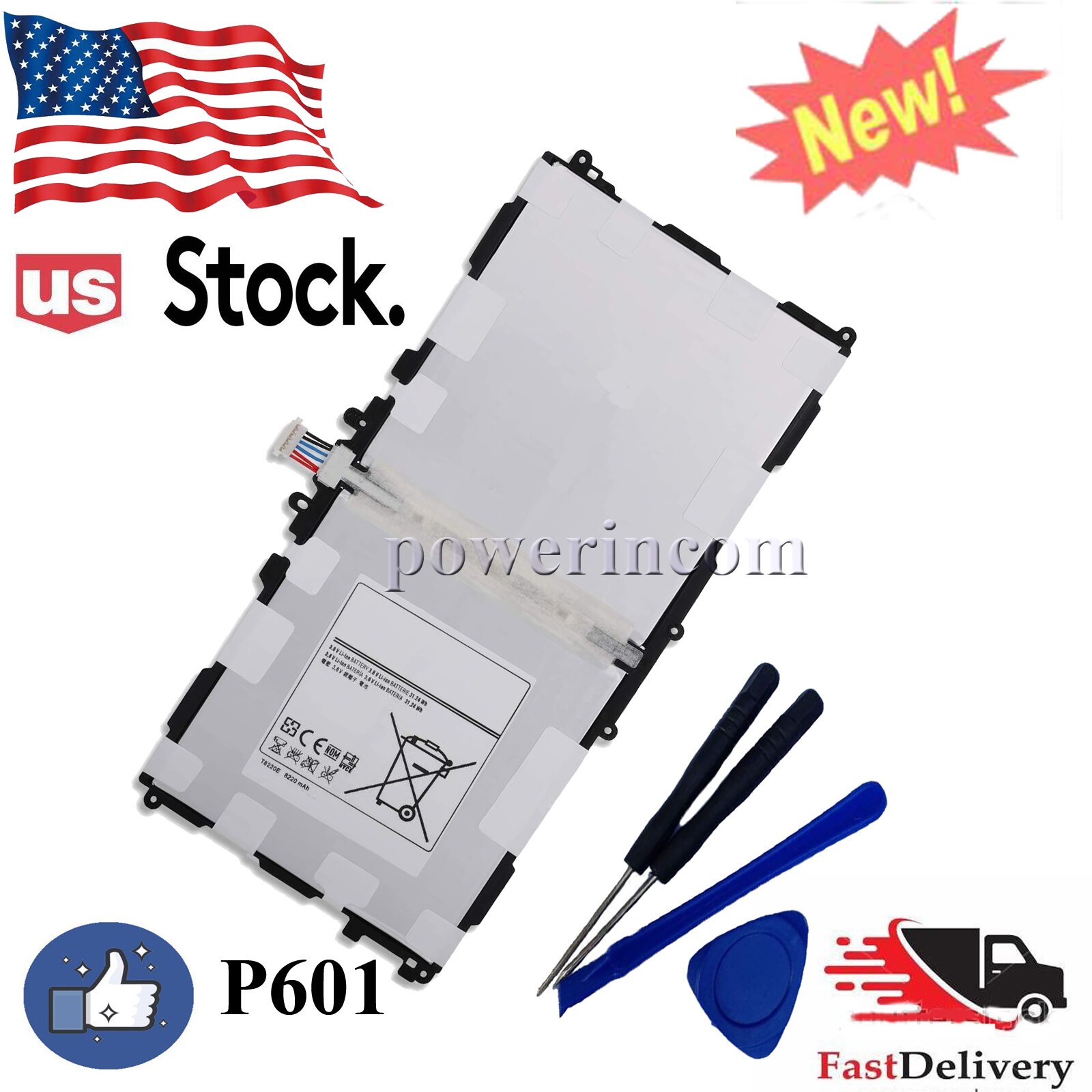 Replacement Battery For Samsung Galaxy Tab Pro 10.1" SM-T520 SM-T525 T8220E