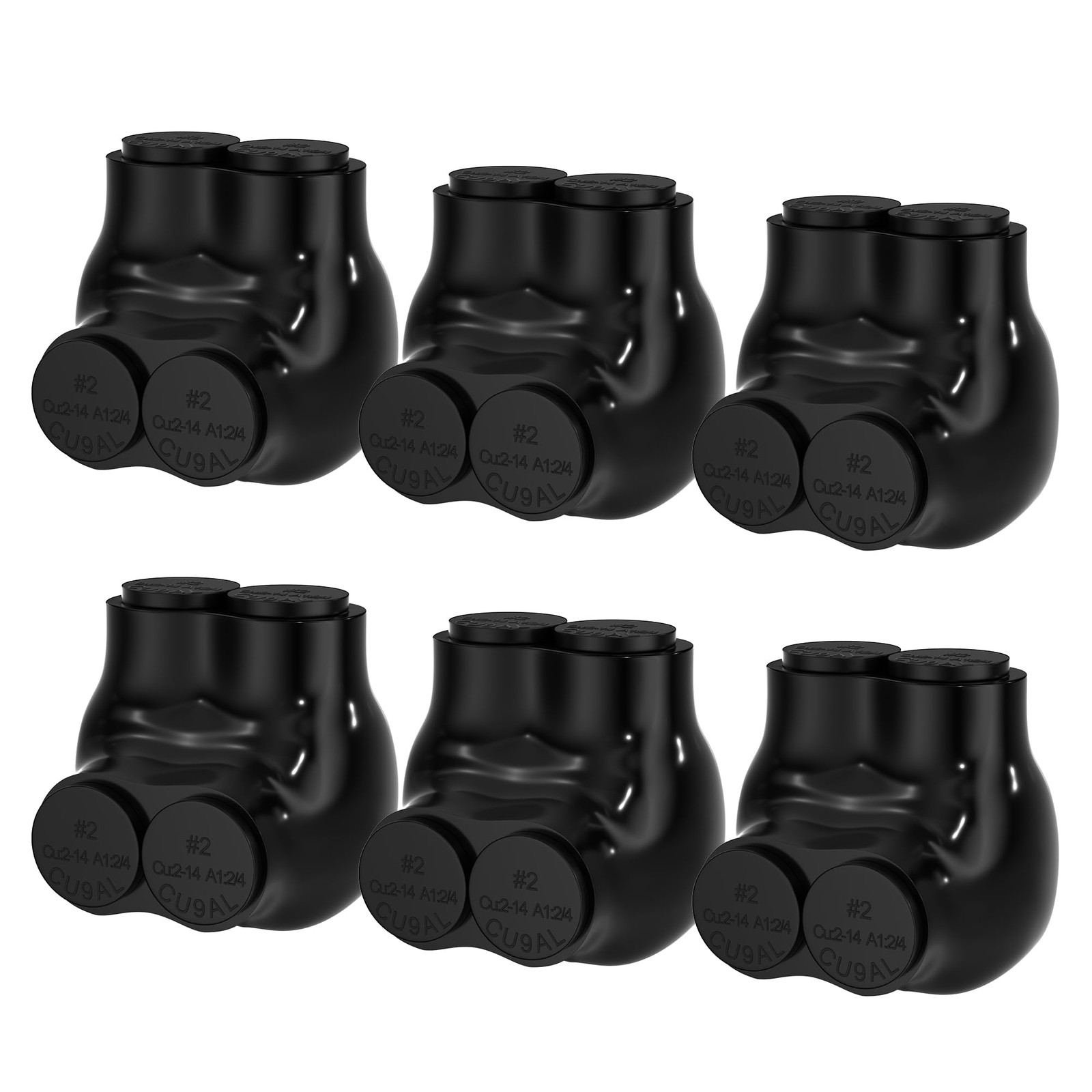 RVBOATPAT 2 Port Insulated Connector Multi Tap Connector 214 AWG Aluminum to ...