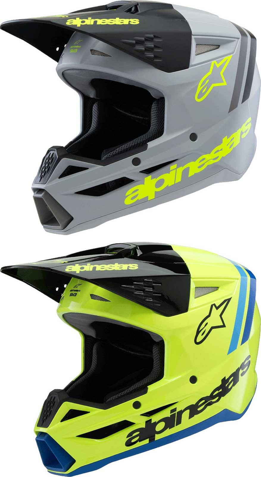 Alpinestars Youth SM3 Radium Helmet - Motocross Dirt Bike Offroad Youth