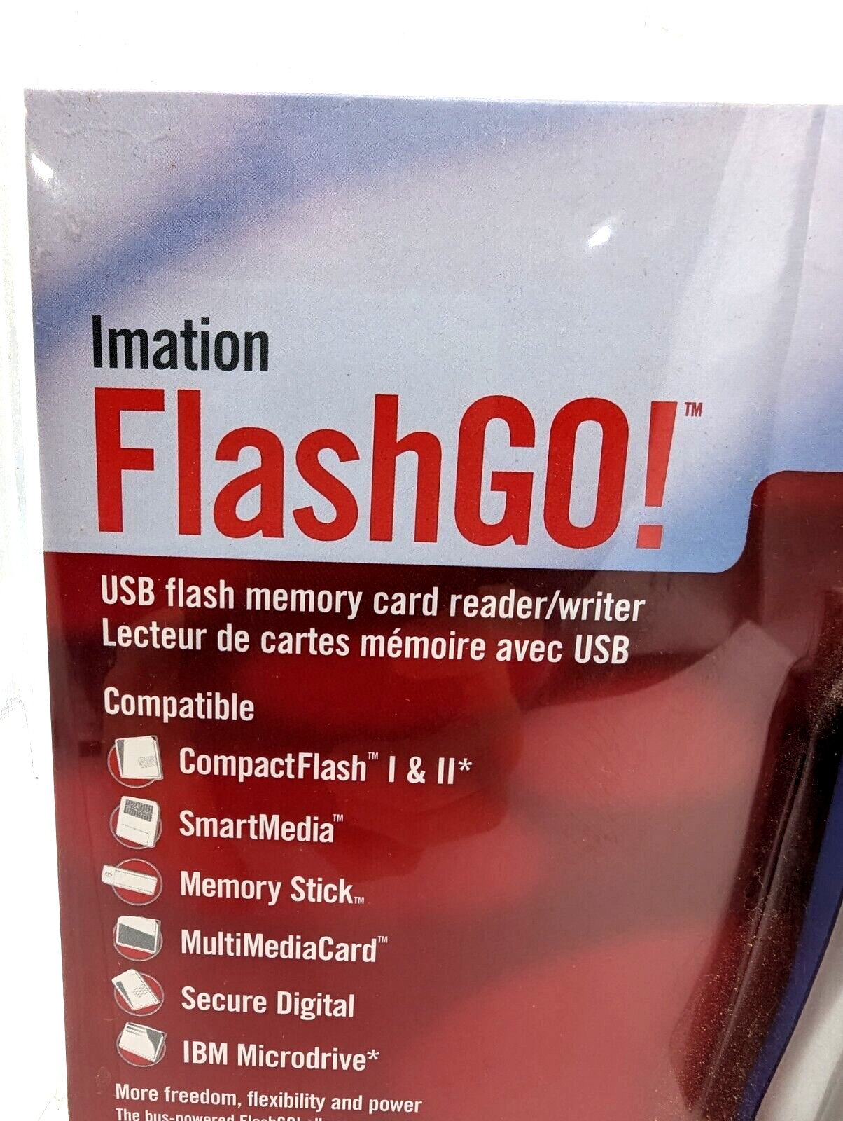 FlashGo Imation USB Flash Memory Card Reader Writer 2001 Sealed New Old Stock