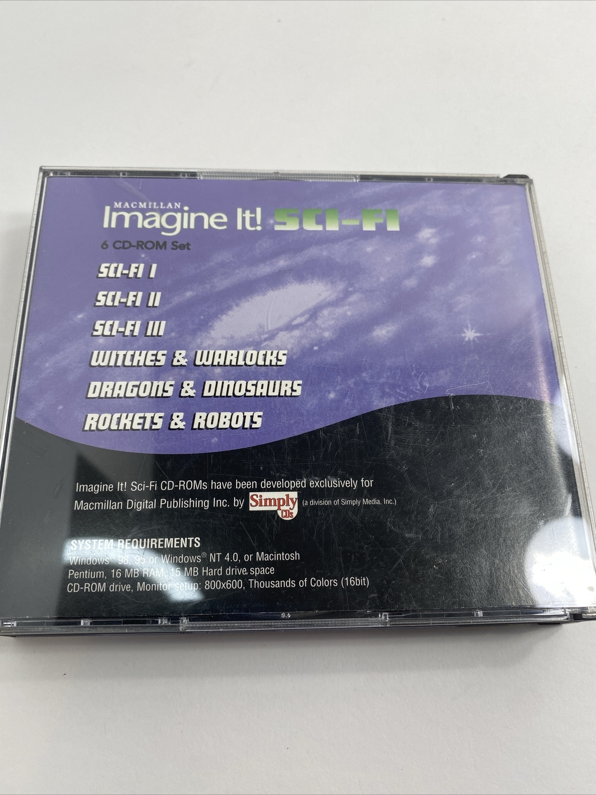 Imagine It! Sci-Fi Science Fiction Graphics PC CD Missing 1 Of 6 CDs