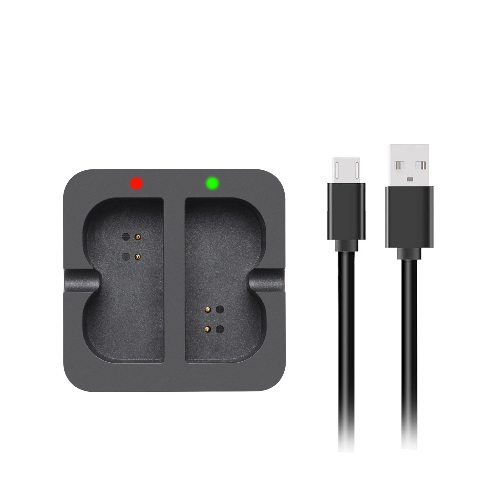 Ring Battery Charger Dual Port Charging Station for Spotlight Cam Video Doorbell