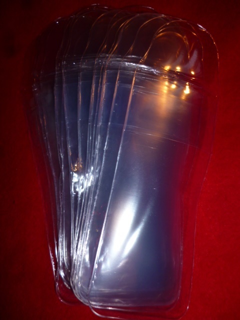(100) Clear Plastic Medal Storage Sleeves / New Envelopes, with Flap Holder