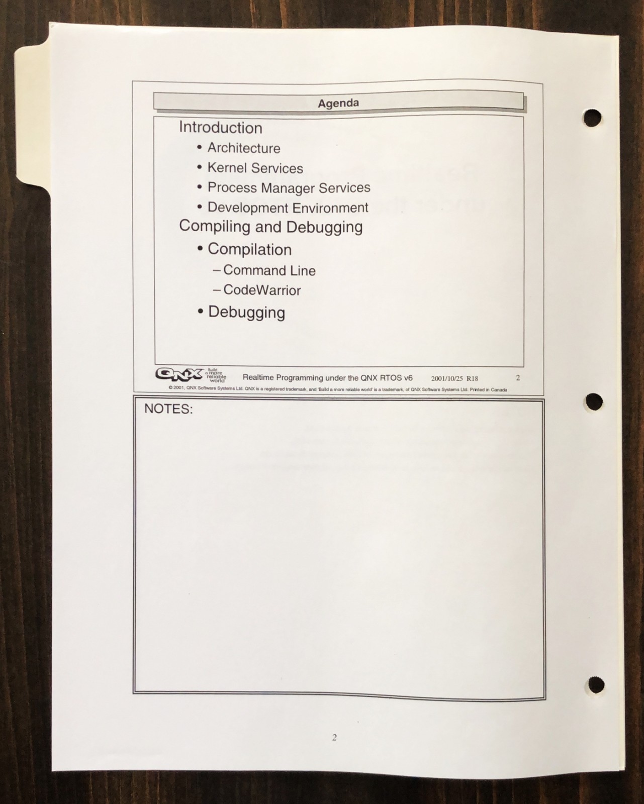 QNX Software Systems - Realtime Programming Under The QNX RTOS Course Handout