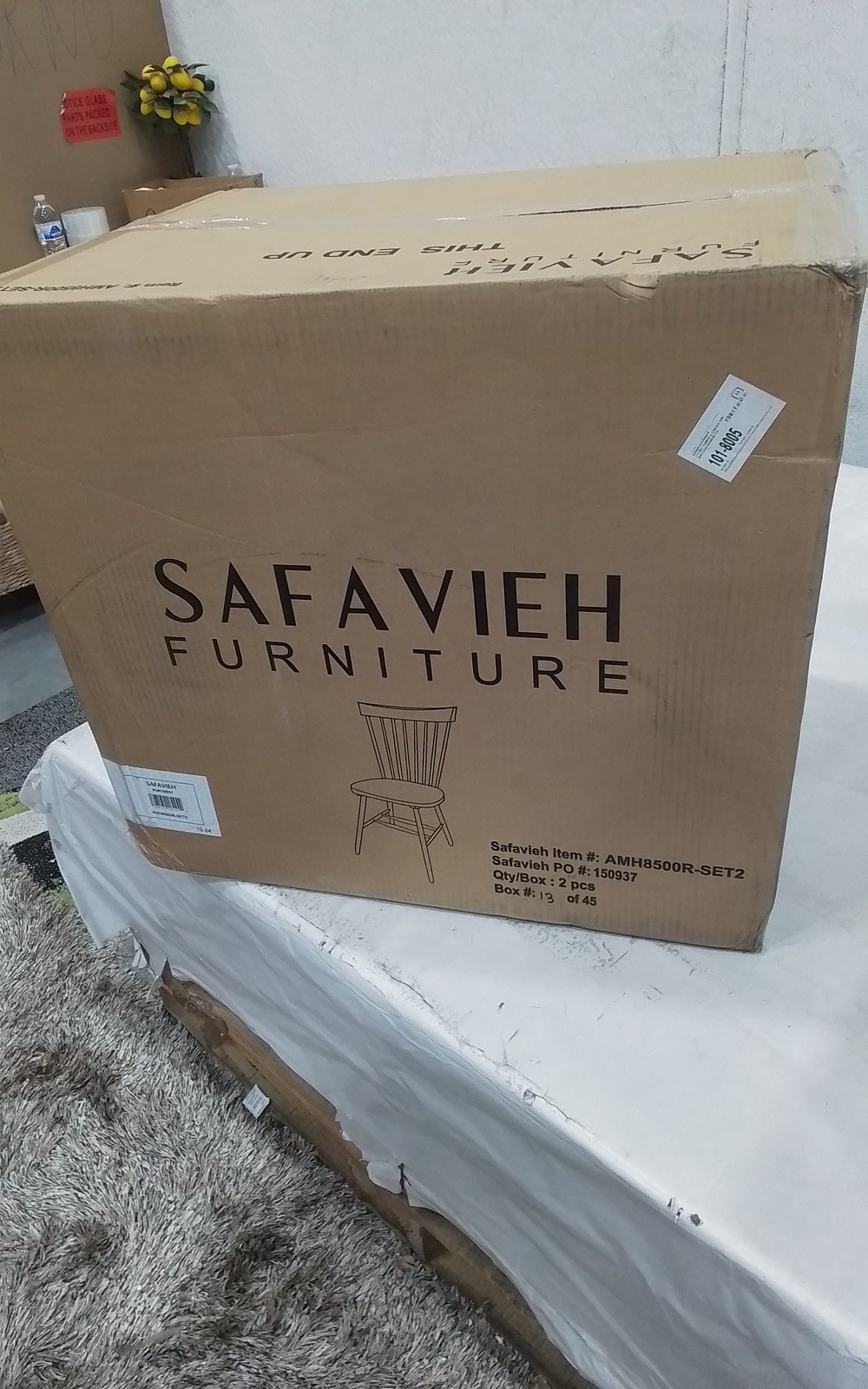 Safavieh PARKER SPINDEL SIDE CHAIR, Reduced Price 2172779605 AMH8500R-SET2