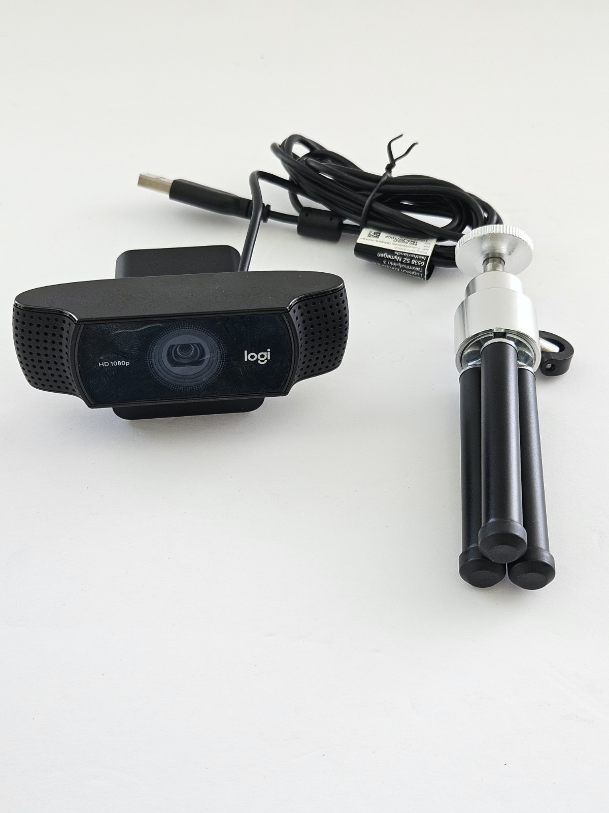 Logitech HD 1080p logi Webcam V-U0028 USB Computer With Tripod Web Cam