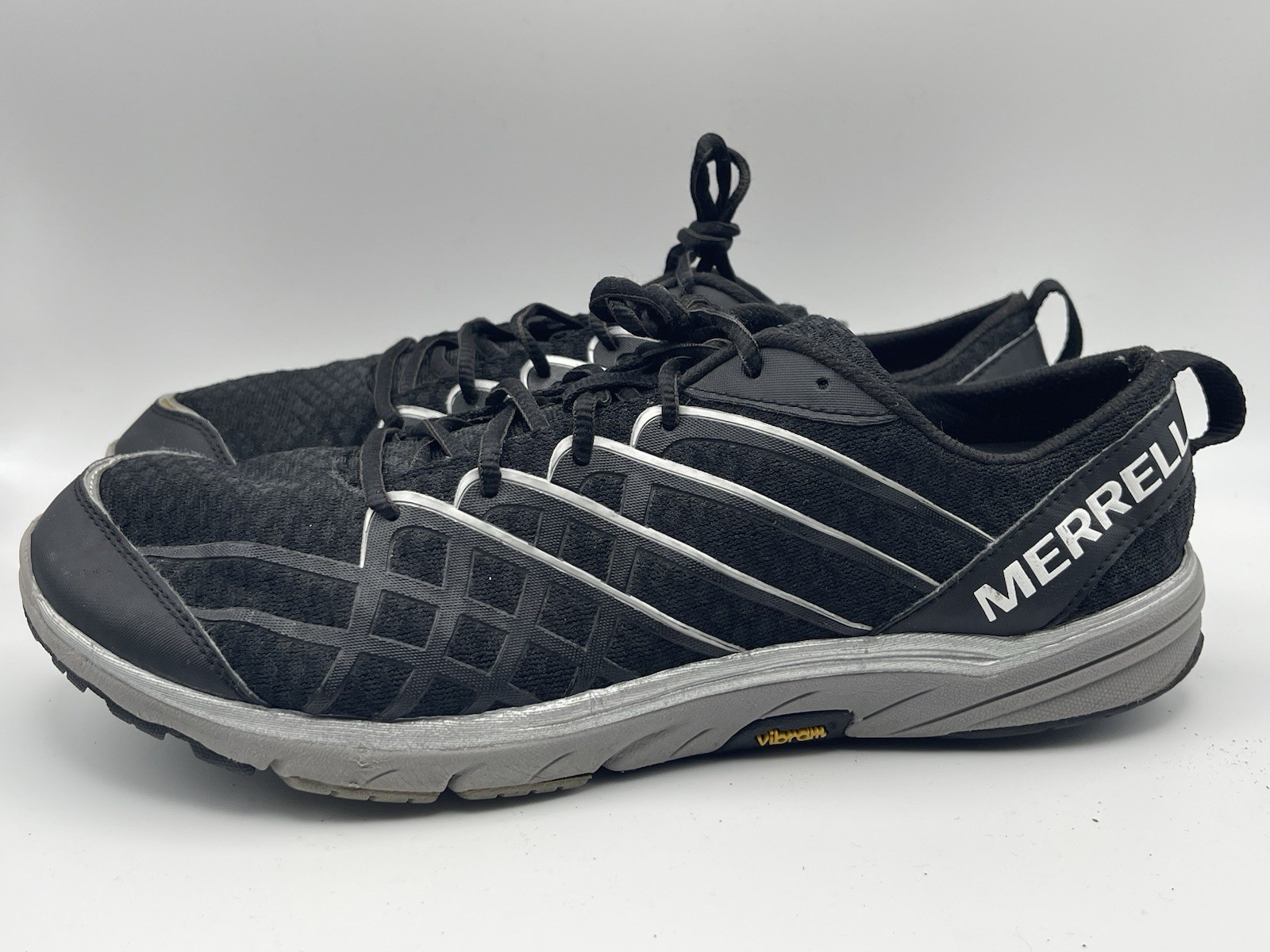 Merrell J41581 Men's Mesh Running Shoes Black Lace-Up Breathable US Size 10.5