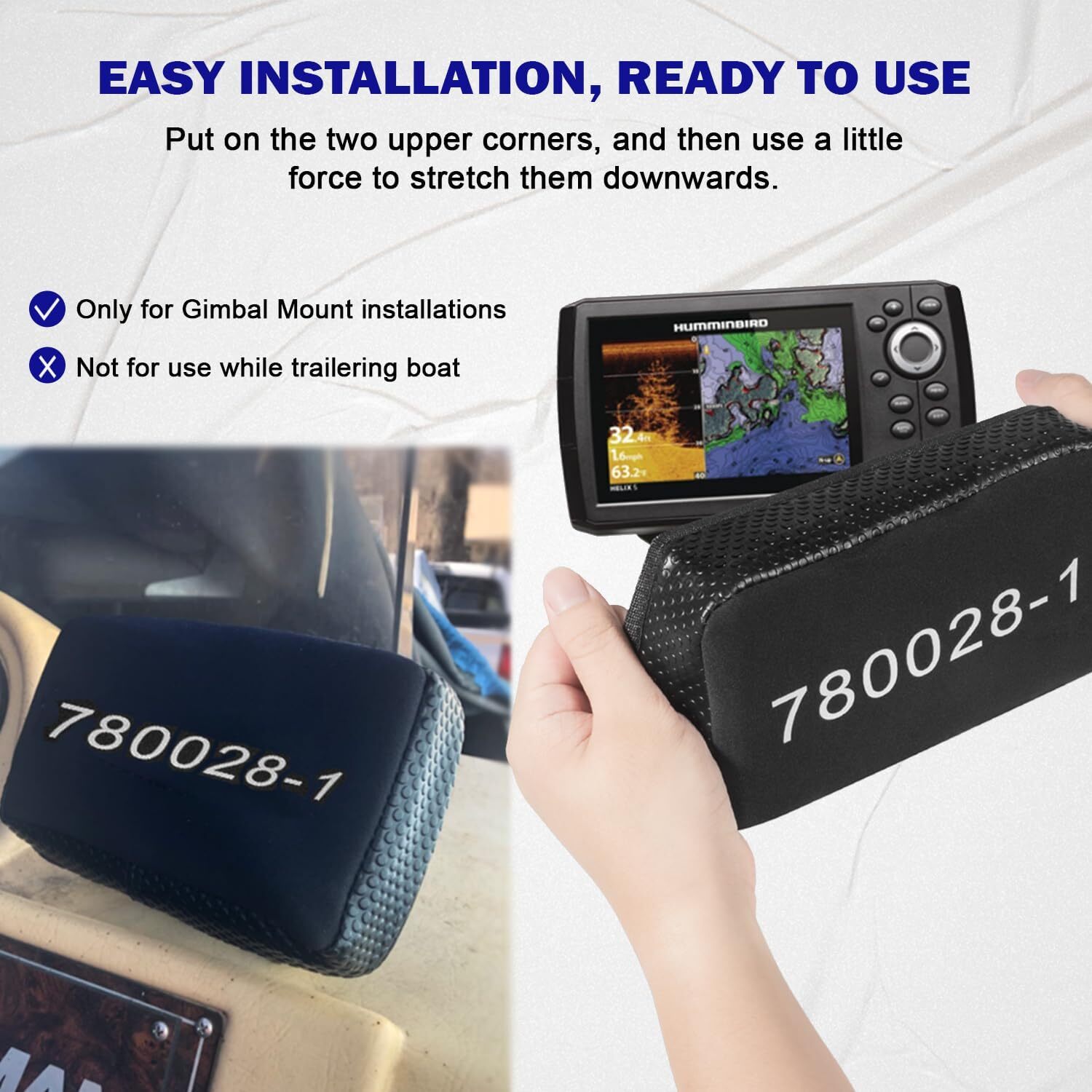 for Humminbird Helix 5 Fish Finder UC H5 Unit Neoprene Protective Cover 780028-1