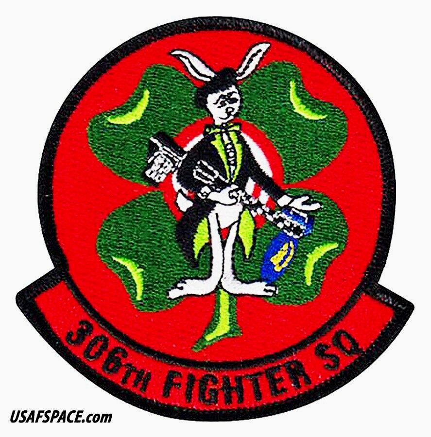 USAF 306 FIGHTER SQ-306 FS-F-16-New Jersey ANG-ATLANTIC CITY ANGB-ORIGINAL PATCH