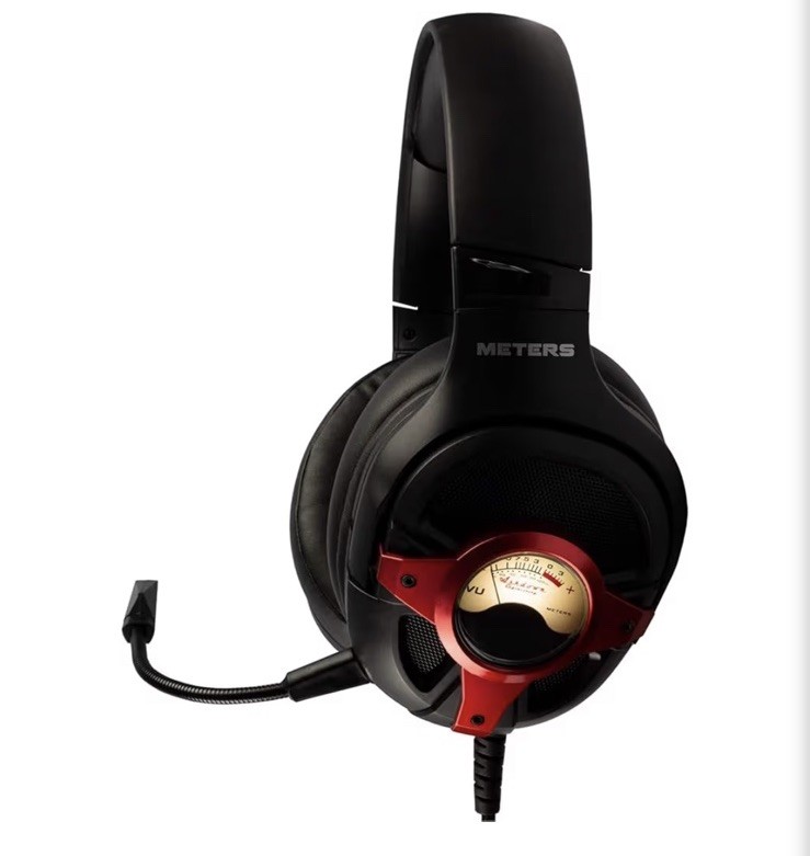 Meters Level-Up 7.1 Surround Sound Wired Gaming Headset (Red)