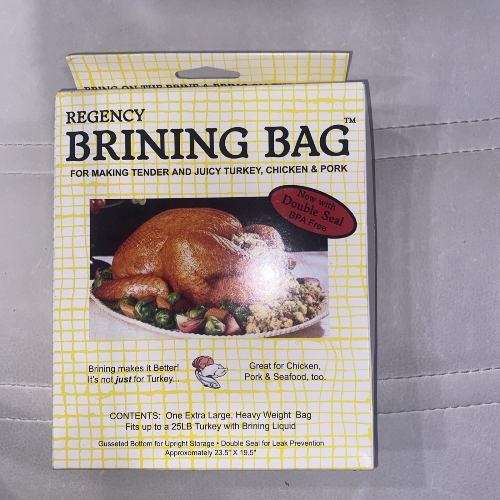 Regency Wraps Brining Bag for Making Juicy, Flavorful Turkey, Heavy Duty Clear