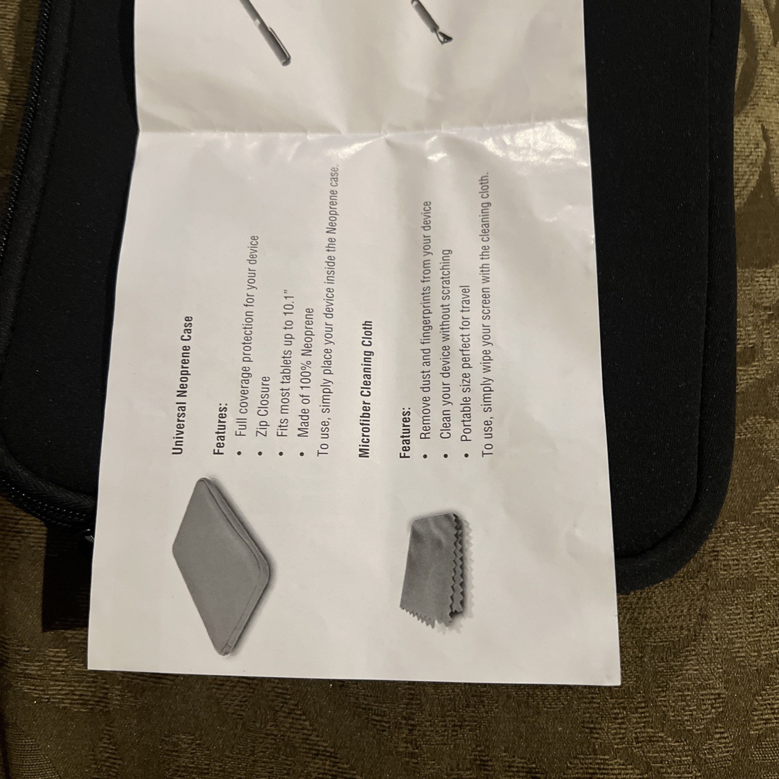 West.View Universal Starter Kit for Tablets missing earphones 
