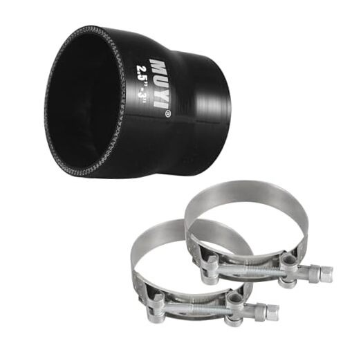 2.5" to 3 inches Silicone Reducer Intercooler Tube Kit, 4 Layers Reinforced