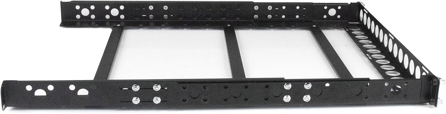 Open Box StarTech UNIRAILS1U 1U Fixed 19" Adjustable Depth Universal Server Rack