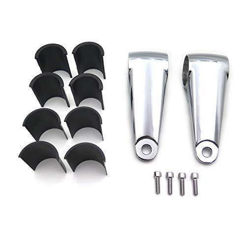 SMT- billet Aluminum Headlight Fork Mounting Brackets Compatible With Chrome