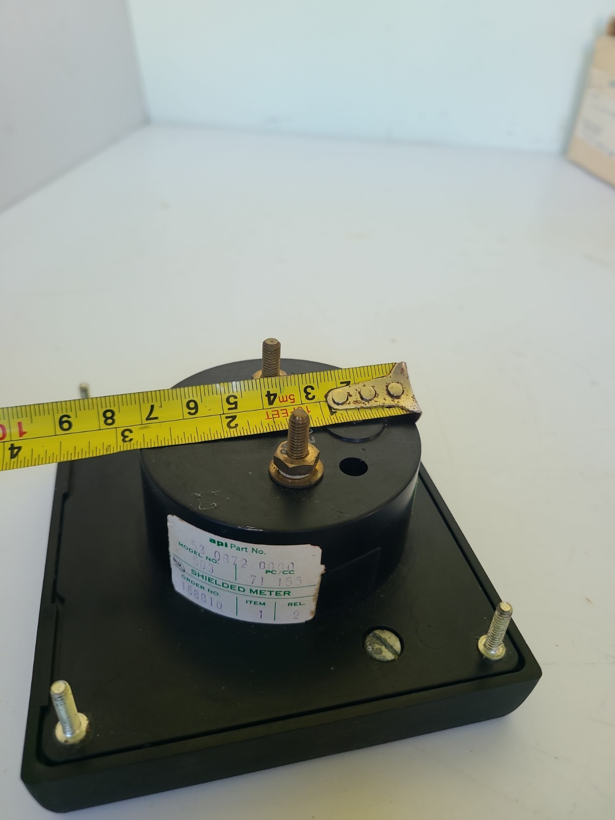 Western Reserve Electronics Model 503 panel meter, TRUE RMS 0-10 AC/DC, Crack!