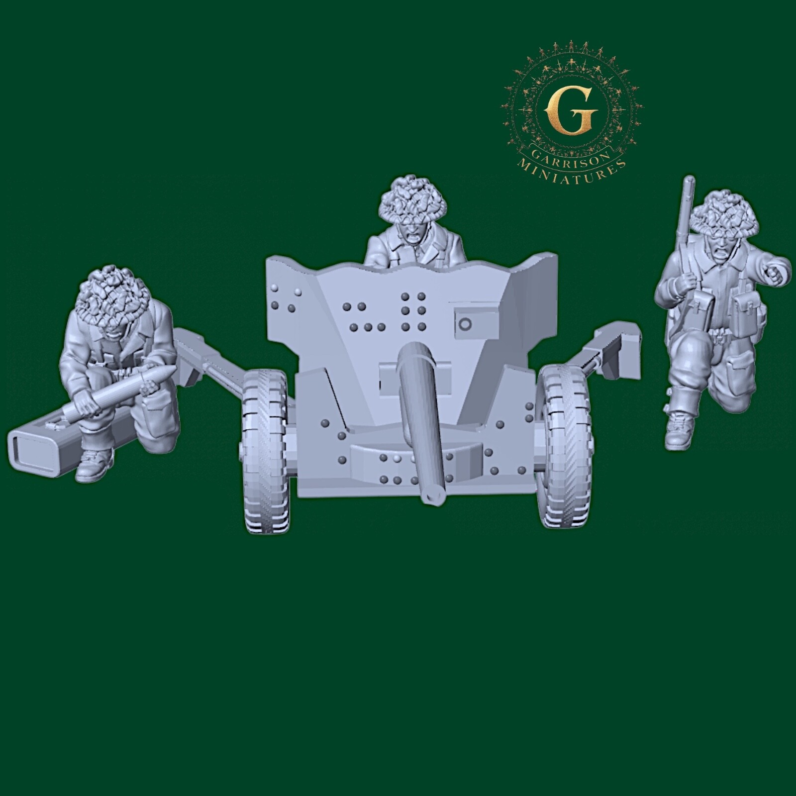 WW2 British QF 6lb Anti-Tank Gun Ideal Bolt Action etc 28mm Wargames Collectors