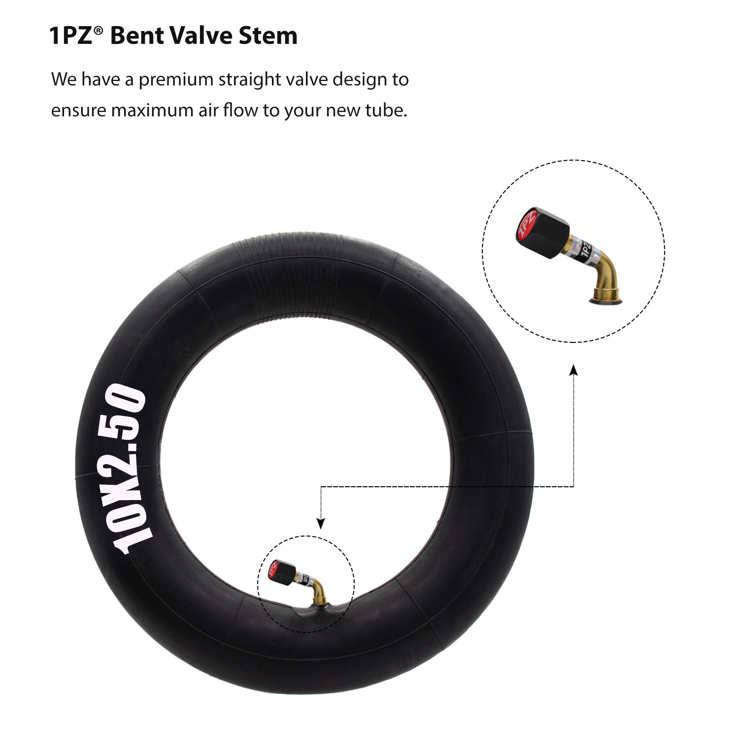 10x2.50 Inner Tube Rubber 80/65-6 For TR87 Electric Scooter Balance 4PCS