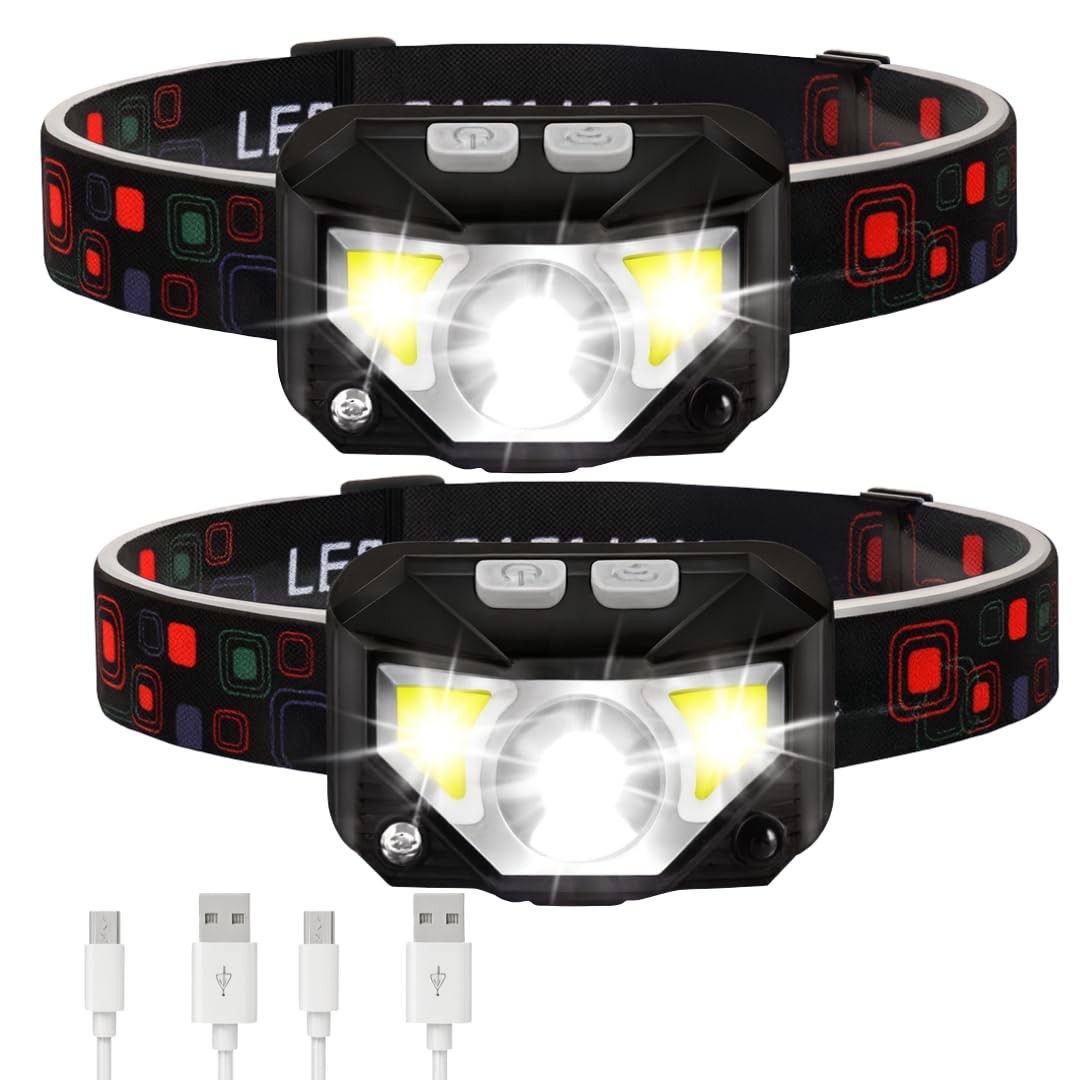 Keeble Outlets Headlamp Flashlight – 1200 Lumen Ultra-Bright LED Rechargeable...