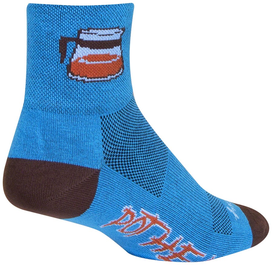 SockGuy Pothead Cycling Socks Small/Medium Blue