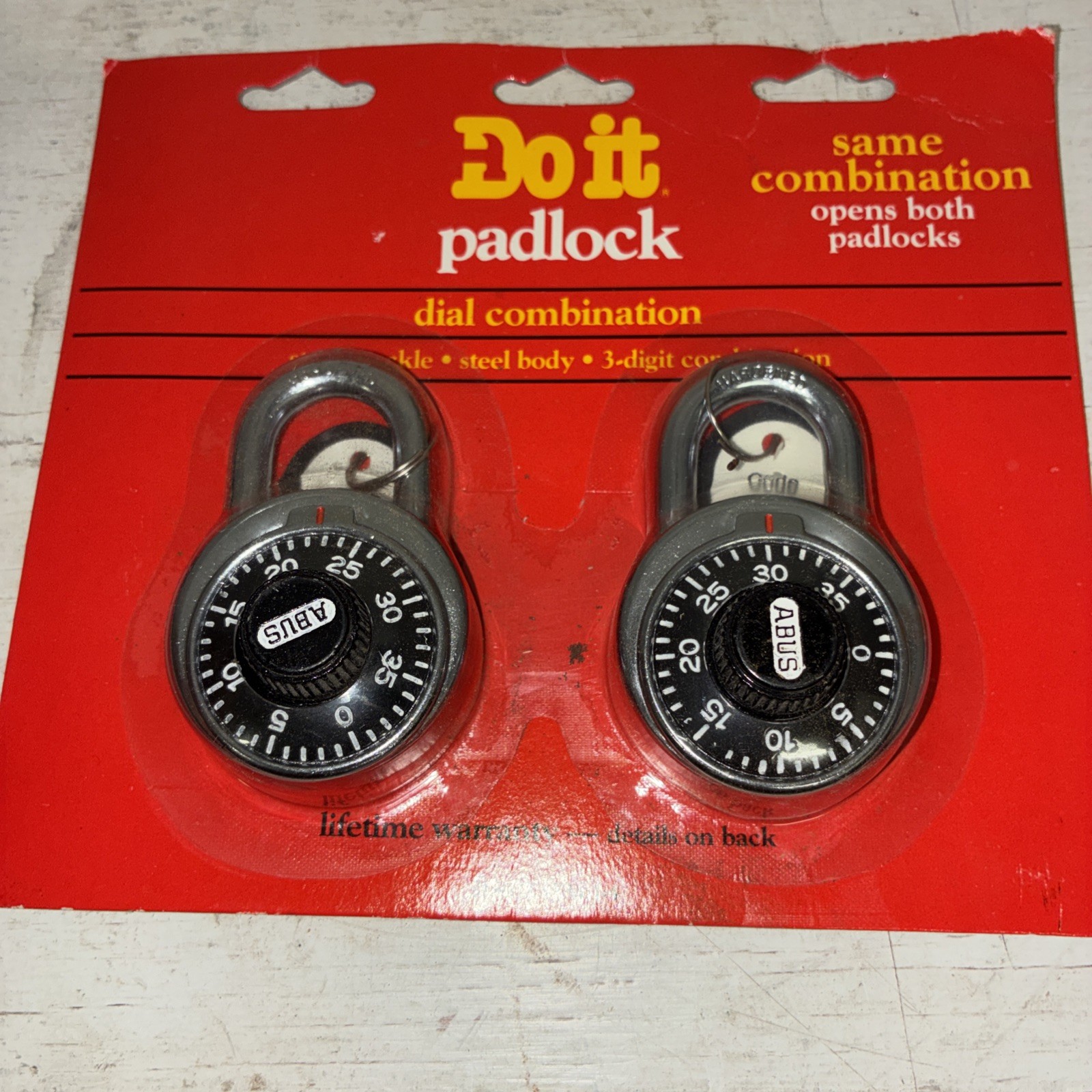 do it padlock 2 combination locks NIP