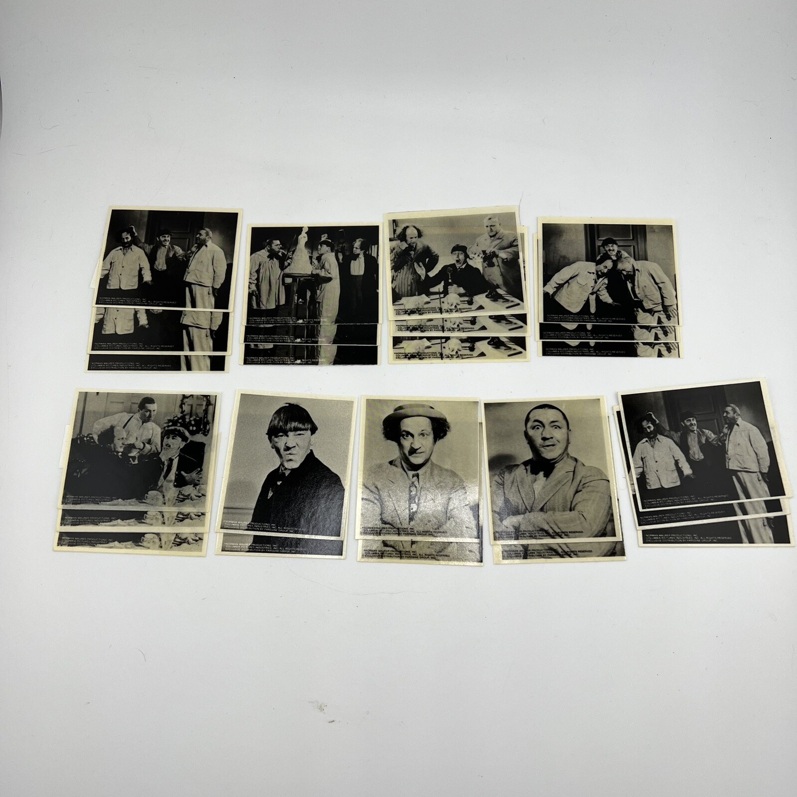 Vintage 1970's Three Stooges Stickers  Set of 24 SEALED PACK