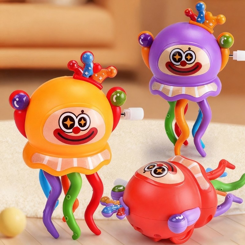 Dancing Clown Cuttlefish Toy Windup Mechanism Animal Toy Kids Birthday Party