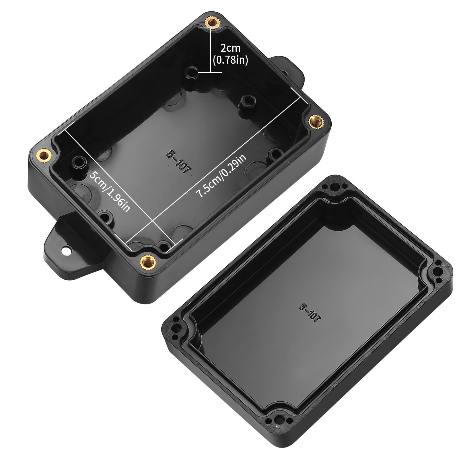 Project Box, 4Pcs Junction Boxes, IP65 Waterproof Electrical Boxes, ABS Plastic