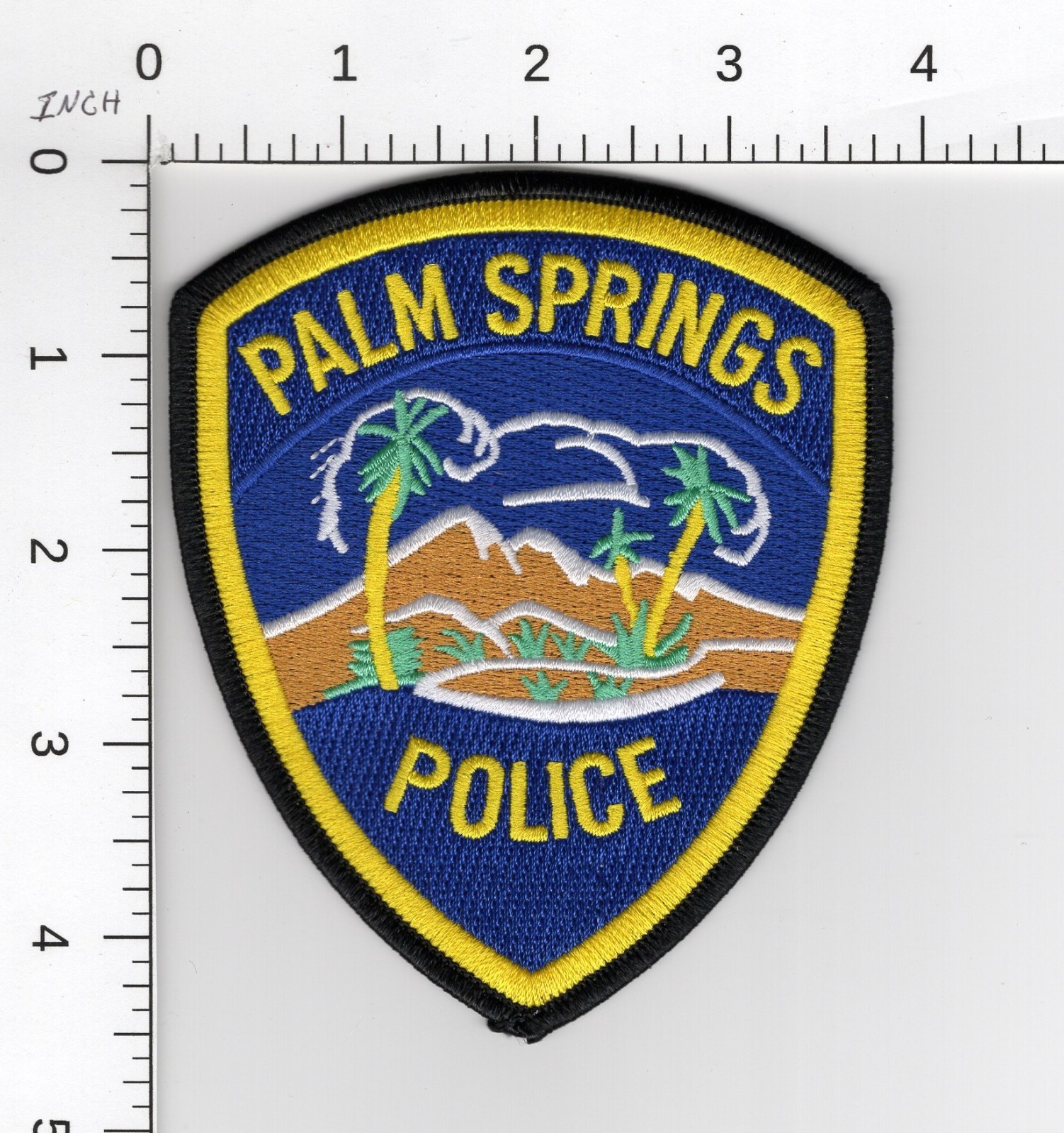 PALM SPRINGS 🌴🌴 CALIFORNIA ^^ COLLECTIBLE POLICE EMBROIDERED PATCH