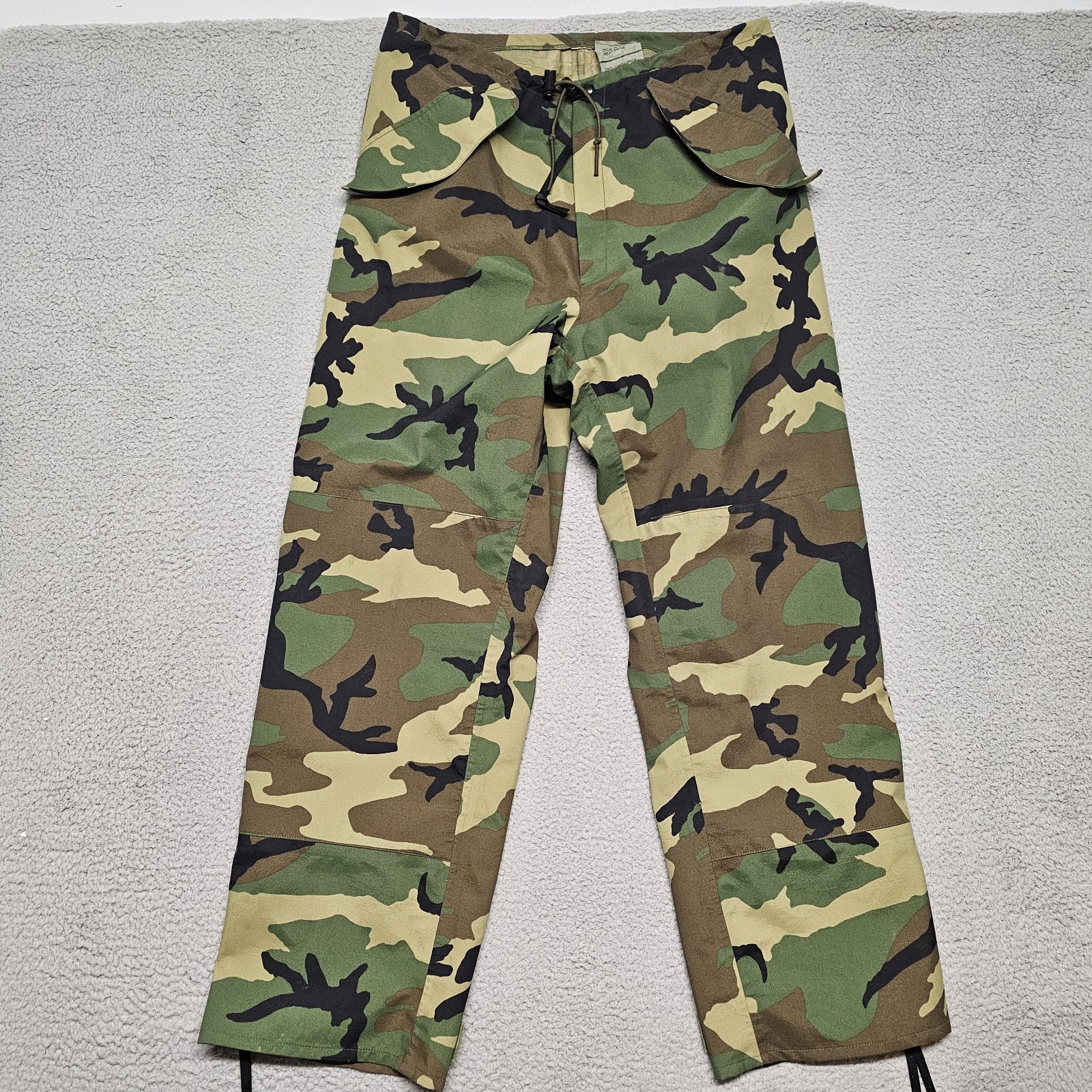 Woodland Camo Goretex Trousers Medium Long Water Proof Cold Weather Military